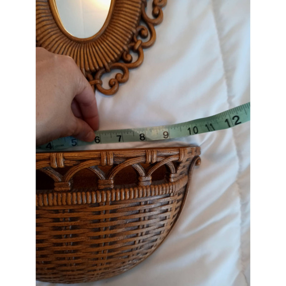 Vintage Homco Decorative Mirror & Wall Planter - Picture 11 of 11